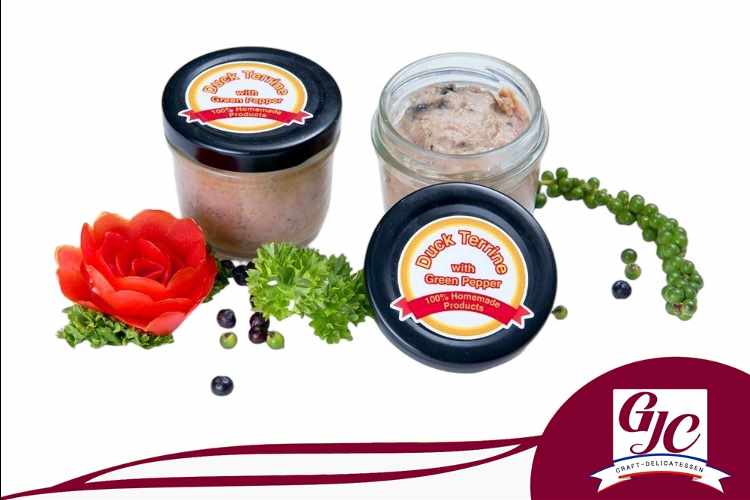 Duck pate with green pepper jar 100 g
