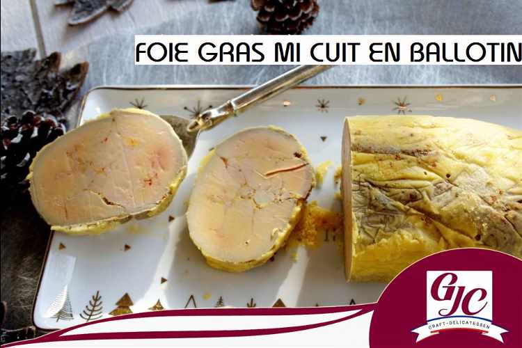 Half-cooked duck foie gras in Armagnac