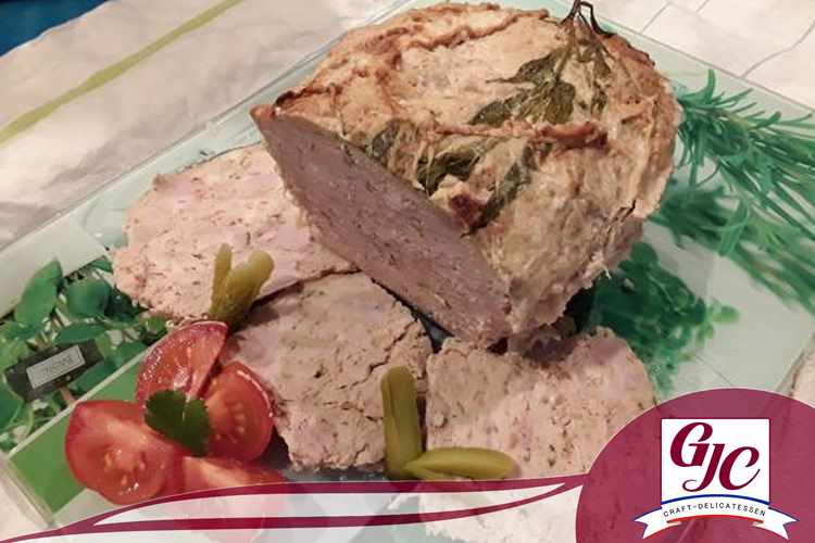 Veal terrine with pistachios