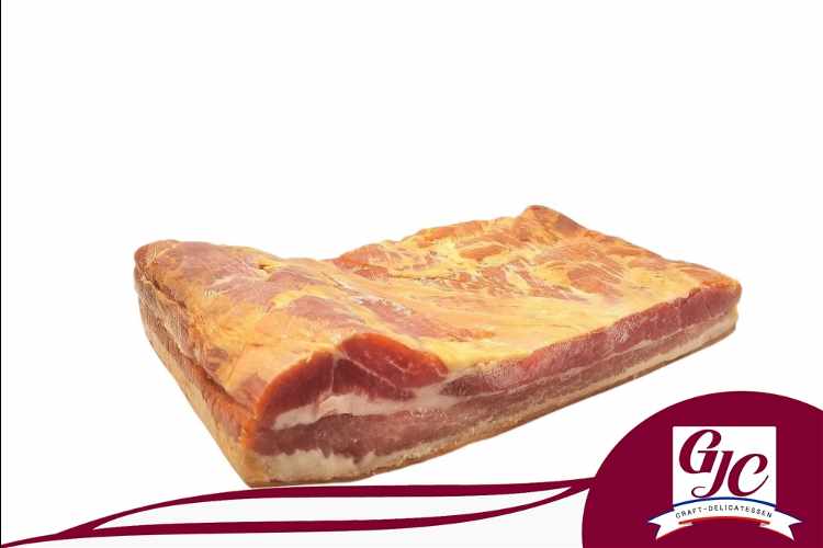 Smoked organic pork belly