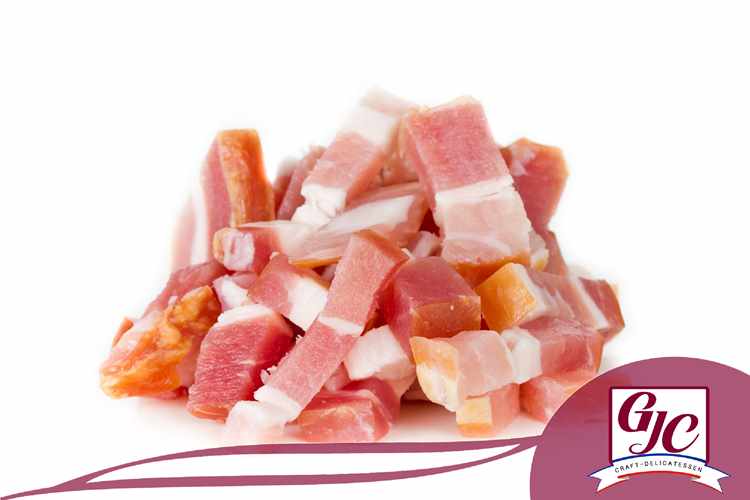Pork diced half salted belly